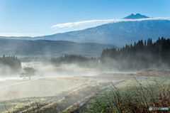 Morning mist ~ Toushi、Mt.Cyoukai