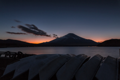 Mt. Fuji at dusk