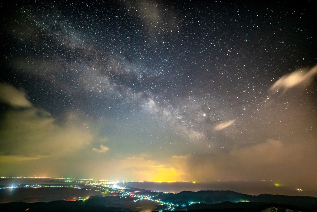 City lights ＆ Galaxies