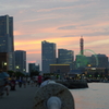 山下公園からの夕焼け