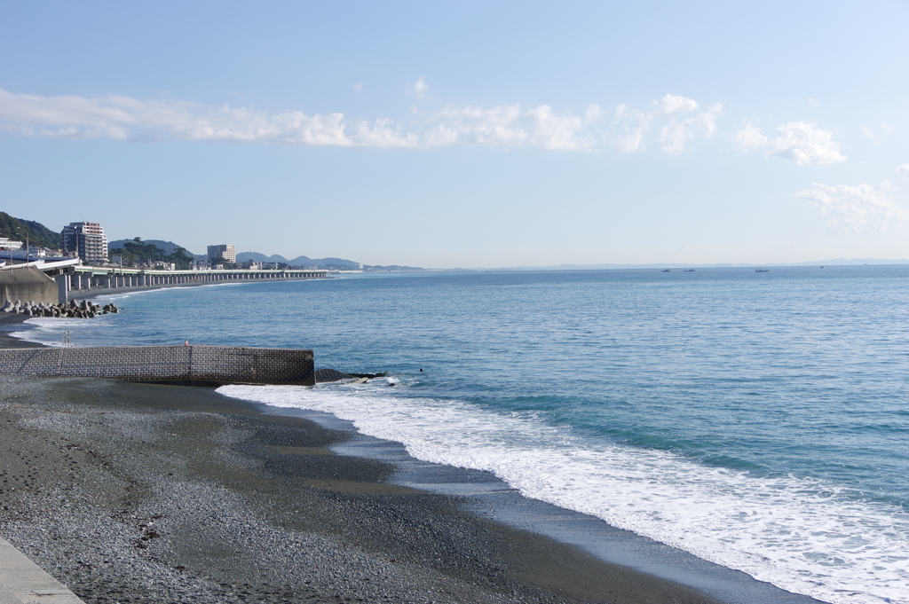 相模湾の朝