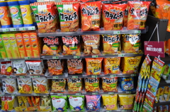 台湾のセブン-イレブン（お菓子コーナー）