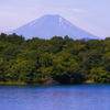 多摩湖より見えた富士山