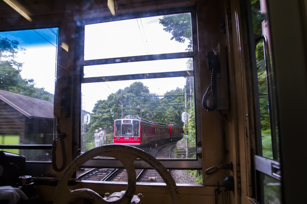 箱根登山鉄道　特等席♪