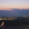 羽田空港　夕暮れ
