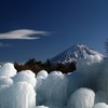 氷と富士山