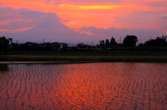 御殿場の夕焼け