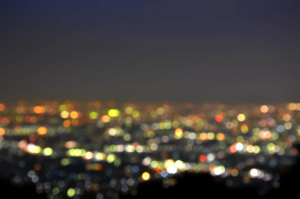 夜景ボケ