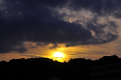 沈みゆく夕陽