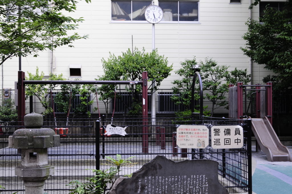 朝の一葉記念公園