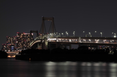 真夜中のレインボーブリッジ