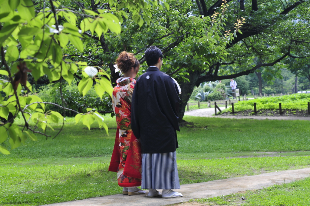 新婚さん（浜離宮にて）