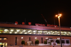 夜の仙台駅
