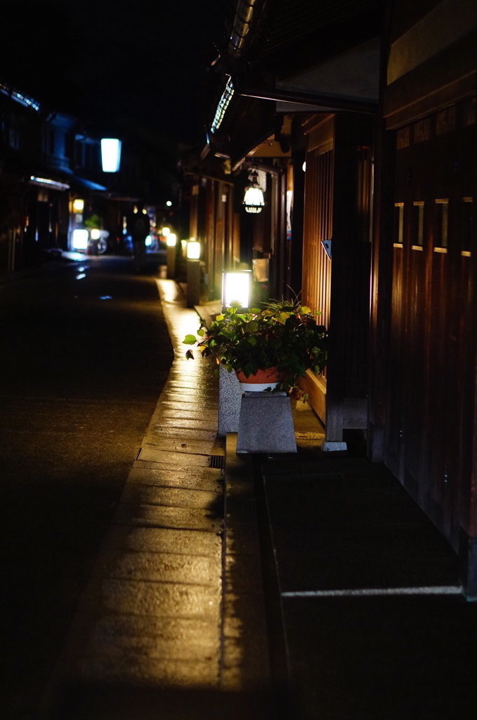 夜の倉敷美観地区