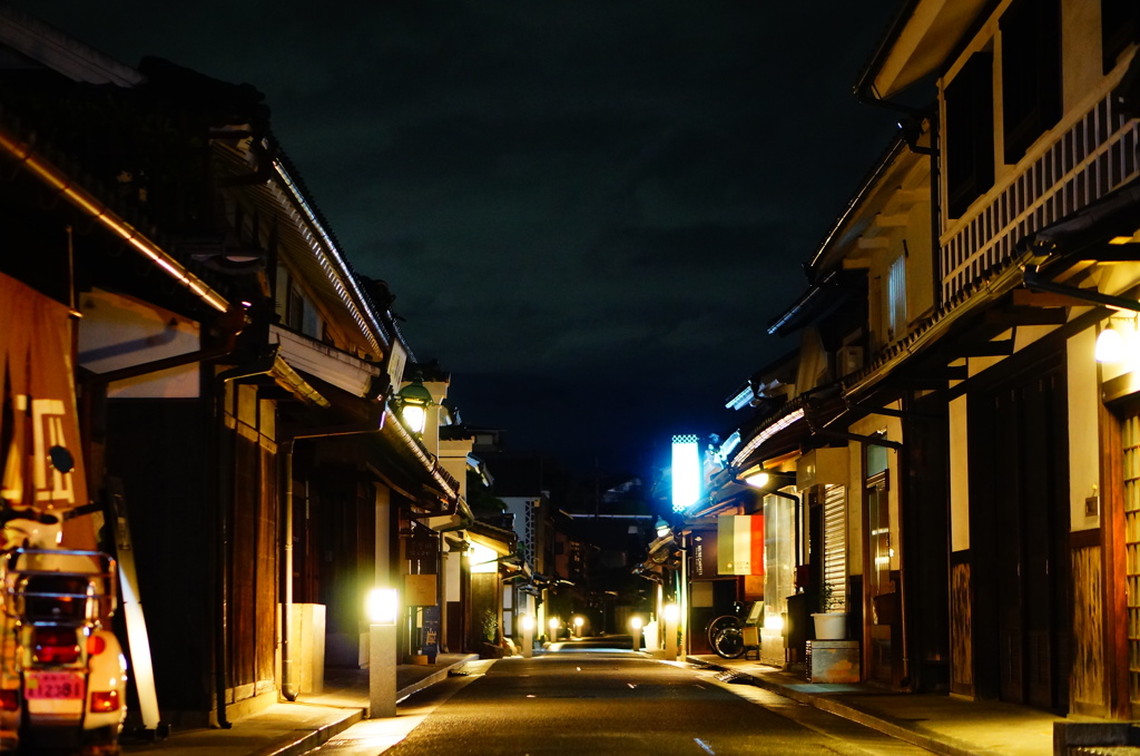 夜の倉敷美観地区