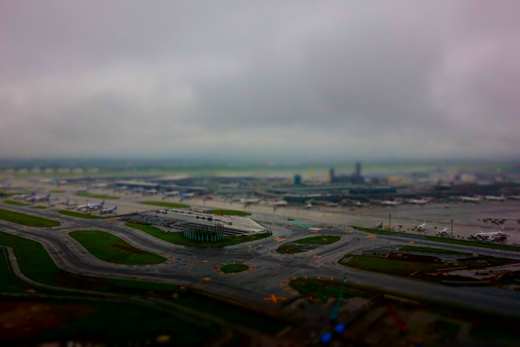 rainy narita airport