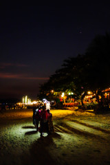 sai kaew beach at night