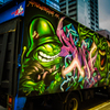 street art on the cargo truck