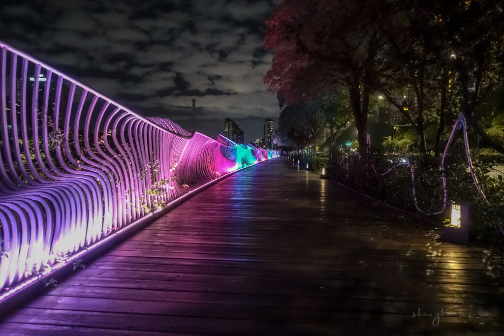 promenade at night