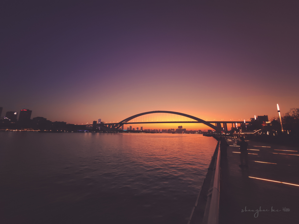 lupu bridge at sunset