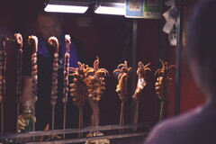 grilled squid food stall ~ xi'an