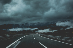 toward the typhoon