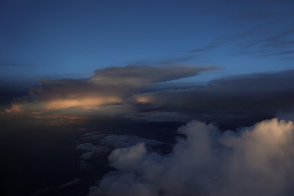 glowing clouds