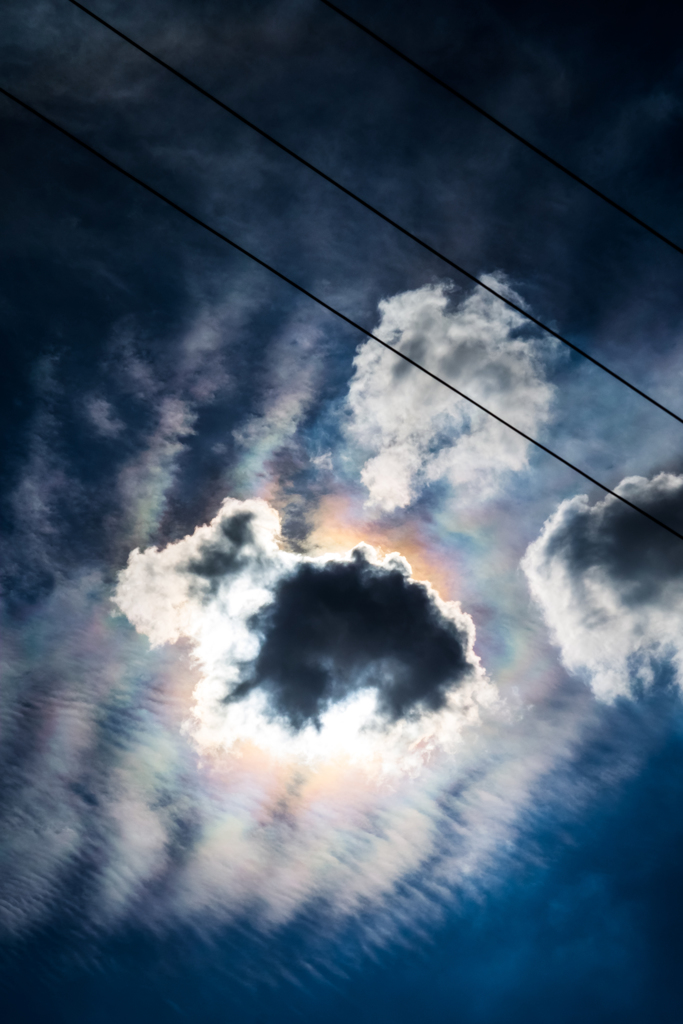 iridescent clouds