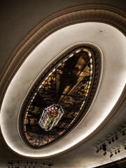 the stained glass ceiling