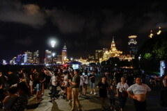 the bund in summer