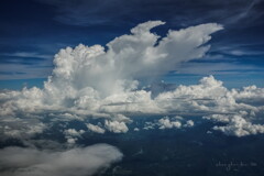 growing cumulonimbus clouds