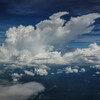 growing cumulonimbus clouds