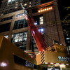 crane truck night work