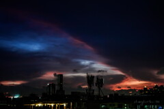 evening of sudden weather change
