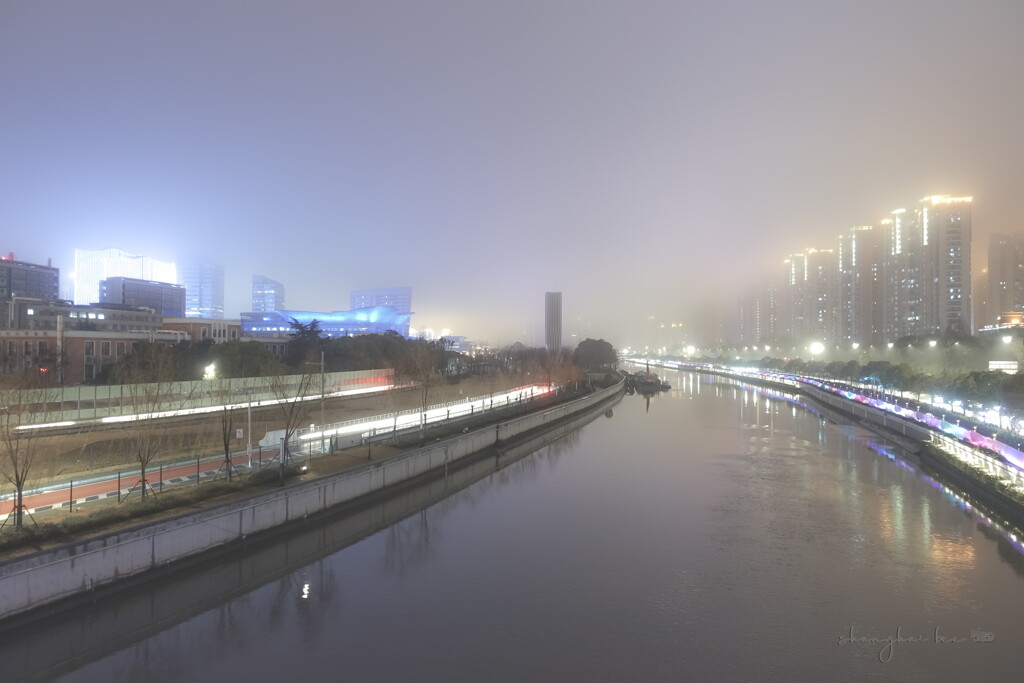 misty night