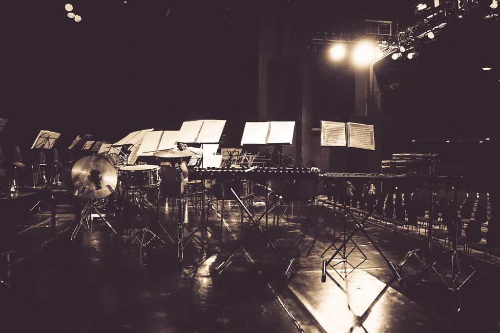 just before the performance