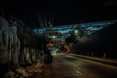 back street of the nana station