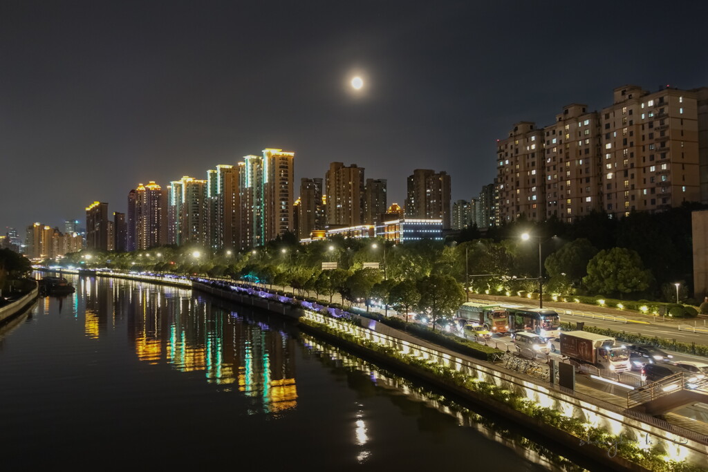changning night view