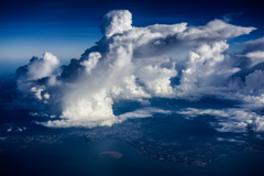 cumulonimbus over the haikou city