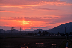 sun pillar in yahiko
