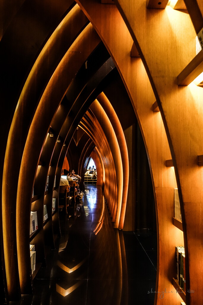 a bookstore in shanghai