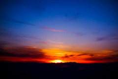 sunset like explosion
