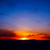 sunset like explosion