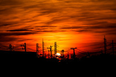 sunset of nava nakorn industrial zone