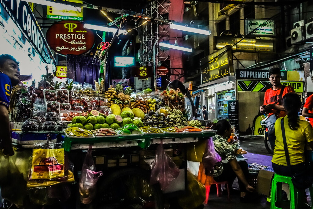 fruit stall in bangkok