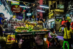 fruit stall in bangkok