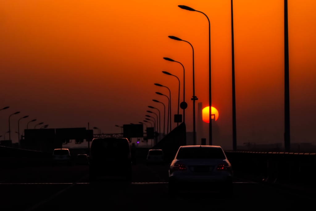 sunset skyline