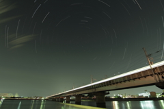 新幹線と星
