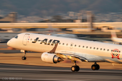 大阪国際空港　J-AIR離陸　1/80②