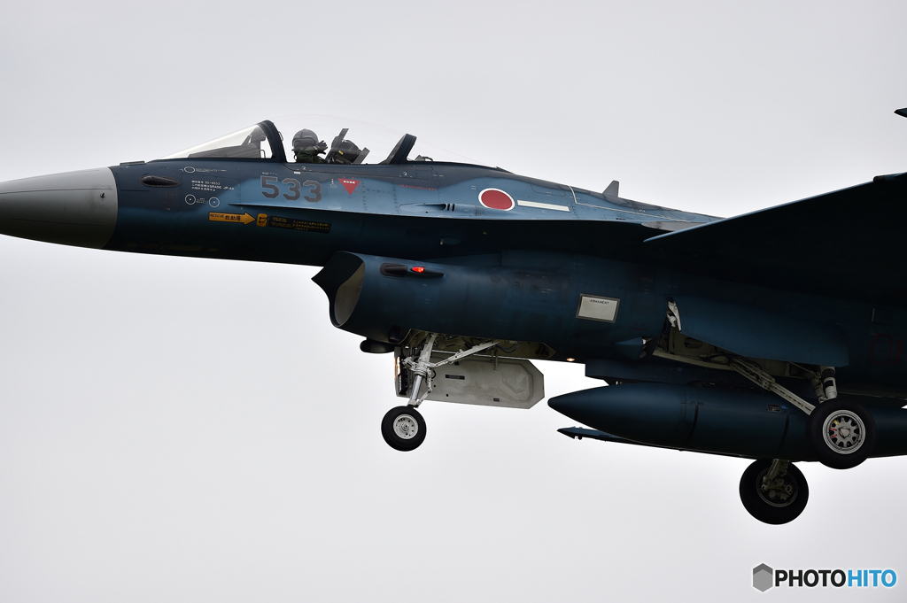 F-2　迷彩機　曇り